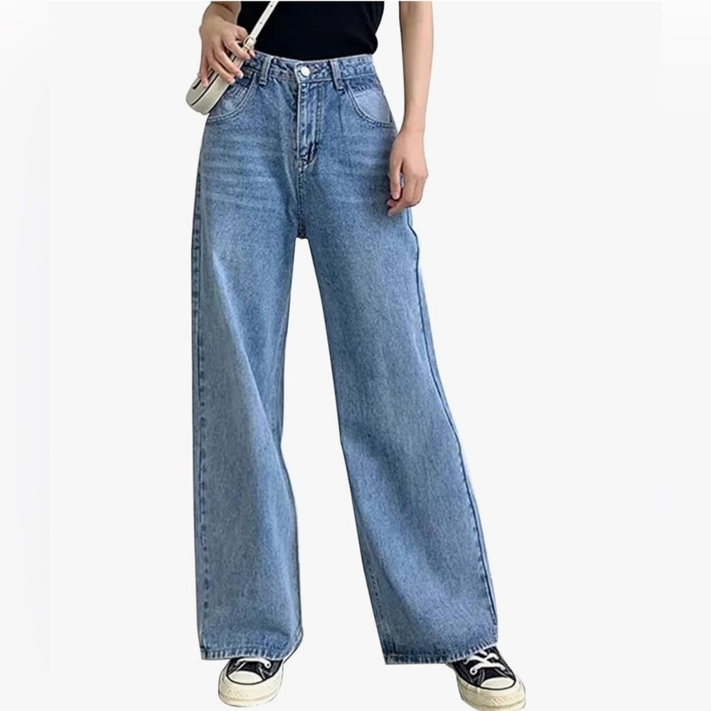 Women’s HDLTE Wide Leg Baggy Jeans